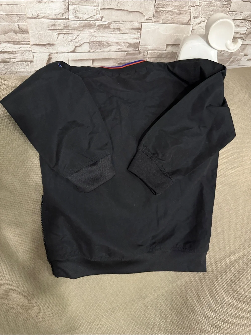 Nike Black Mets Pullover Crewneck with Blue and Orange Logo